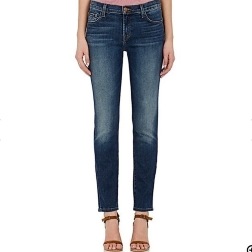J Brand Dark Blue‎ INK Scarlett Cigarette Jeans